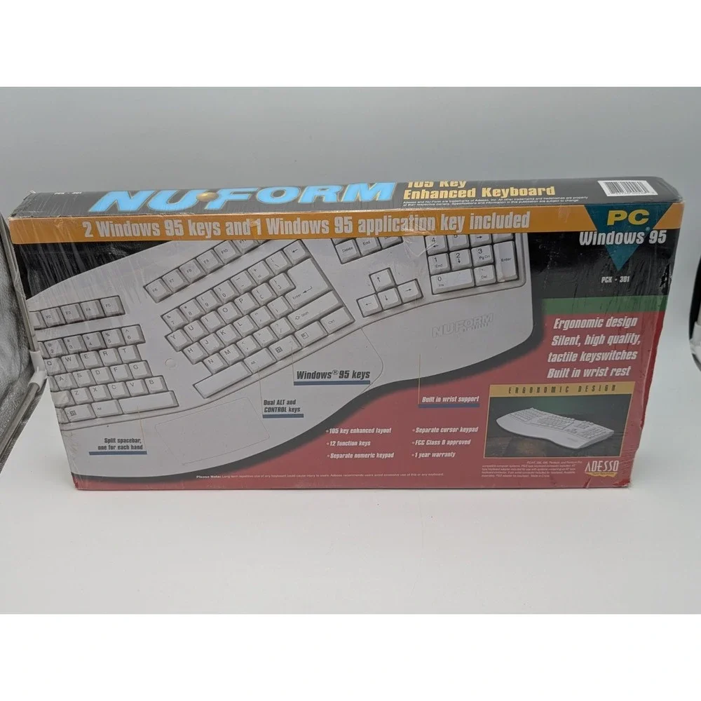 Nuform PC Keyboard PCK 301, New in box, Windows 95 Sealed